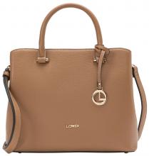 Handtasche zweigeteilt L.Credi Munich braun Maxima 