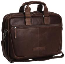 The Chesterfield Brand Seth Business Bag dunkelbraun Wax Pull Up