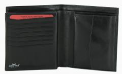 Hochformat Lederbörse Golden Head Colorado Black Handgefärbtes Rindsleder Datensicherheit