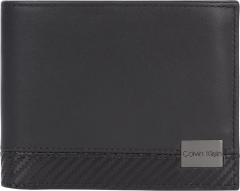 Leder Geldbörse Herren Calvin Klein Trifold Coin Carbonoptik RFID