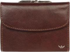 Damenportmonee mit Metallbügel Golden Head Colorado Braun Tabacco Silber Datensicherheit