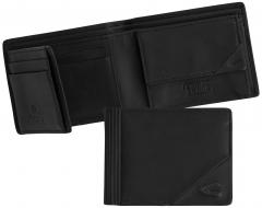 mittelgroße Lederbörse Herren Taiga Camel Active schwarz matt