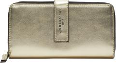 glamouröses Leatherwallet Cyta Liebeskind Berlin Mica Quarz Gold