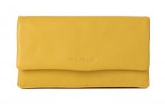 FREDsBRUDER Damen Lederwallet Heartbeat Yellow