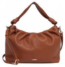 Ledertasche L.Credi Munich Hanne Cognac Hobobeutel Knoten