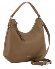 lässige Beuteltasche cognacbraun Echtleder Coccinelle Rebekka