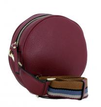 Ledertasche Tamburello Lady Flower weinrot lila Gianni Chiarini