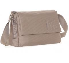 Mandarina Duck Überschlagtasche MD20 Messenger Taupe Glanzeffekt