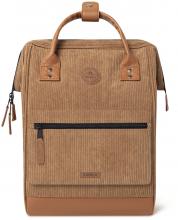 Freizeitrucksack braun Cabaia samtig Cord Dubai Camel Medium 