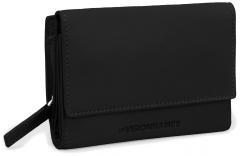 Ledergeldtasche Les Vvisionnaires Lisa Soft Grainy Black