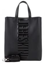 Liebeskind Berlin Tote Bag schwarz Logo Paper Glattleder