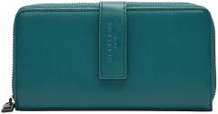 Liebeskind Geldtasche Petrol Cyta Glattleder zweigeteilt