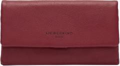 Portemonnaie Leder dunkelrot Überschlag Liebeskind Slam Peony 