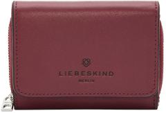 Überschlagportemonnaie Sadie Pablita Peony dunkelrot Glattleder Liebeskind