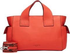 geräumige Ledertasche orangerot Liebeskind Sienna Shopper Poppy