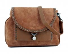 Liebeskind Umhängetasche Scouri SRCrosMA2 Velours braun Nieten