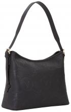 klassisch schwarze Damentasche Mario Valentino Prägung Nero