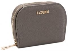 mittelgroße Damen Geldbörse L.Credi Perla Dark Taupe vegan