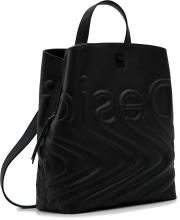 Mädchenrucksack Desigual Psico Logo Sumy Mini Negro genarbt