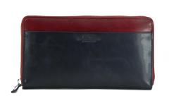 2.Wahl Ziparound Börse Maitre sohren Dietrun LH12Z Purse dunkelblau rot