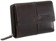 Maitre Damenbörse Diethilde Birkenfeld Seal Brown Rindsfettleder