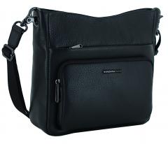 Mandarina Duck Mellow Leather Crossover Umhängetasche schwarz