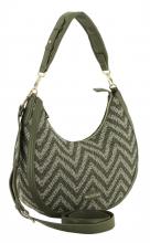 Valentino Blizzard Hobotasche olivgrün Logoprint 