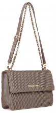 extravagante Schultertasche Überschlag Taupe Valentino Frequency 