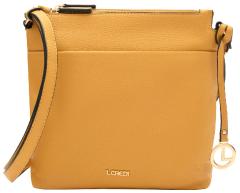 L.Credi Ella schmale Umhängetasche goldgelb vegan Amber 