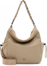 Schultertasche in Beutelform Abby Suri Frey Perlon Lighttaupe tierfrei