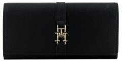 Tommy Hilfiger Überschlagportemonnaie TH Plush Flap Wallet schwarz