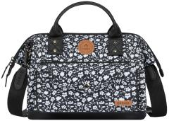 Crossovertasche Cabaia Catane Crossbody Medium schwarz weiß