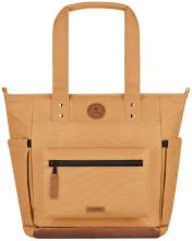 große Handtasche Cabaia Tote Bag Launceston M Vordertasche hellbraun Laptop