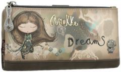 Anekke Real Geldtasche Glitzer beige taupe flexibel