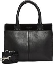 Blake Stachel Medium Liebeskind Handtasche klassisch Wildledereinsatz schwarz