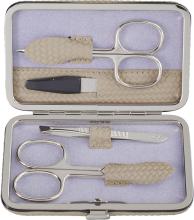 Nagelset Windrose Corbello taupe Flechtoptik Becker Solingen