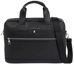 Tommy Hilfiger Messenger Lederoptik Transit Computer Messenger Black Strips