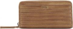 FREDsBRUDER Zipbörse braun Riffel Big Caramel Leder