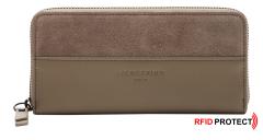 Portemonnaie RFID-Schutz Liebeskind Gigi graubraun Velours