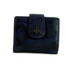 Harbour 2nd Stella navy dunkelblau Geldbörse klappbar Leder