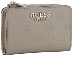 geprägte Kompaktbörse Simply Taupe Logo Guess Phoebe