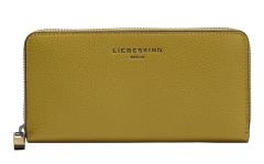Portmonnaie Liebeskind Sally Wallet Large Dark dijon Leder RFID