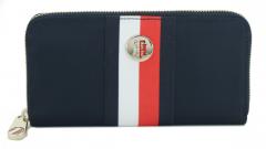Portmonnaire Tommy Hilfiger Poppy Large ZA dunkelblau Nylon