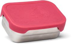 Lunchbox ergobag Prinzessin Silikondeckel Edelstahl pink