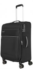 erweiterbarer Rollenkoffer M 67cm Travelite Miigo nachtschwarz Weichgepäck