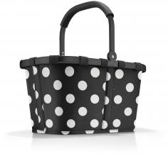 Reisenthel Einkaufskorb Carrybag Dots White schwarz weiß