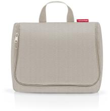 Reienthel Kosmetiktasche Toiletbag XL Herringbone Sand hellbeige
