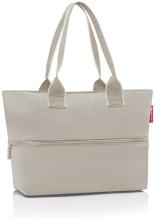 Shopper e1 Reisenthel erweiterbar hellbeige Fischrägtmuster