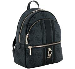 Guess Citybackpack Erenia Coal Logo schwarz grau