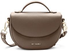 Damentasche Überschlag Hey Marly Half Moon Bag Mocha taupe